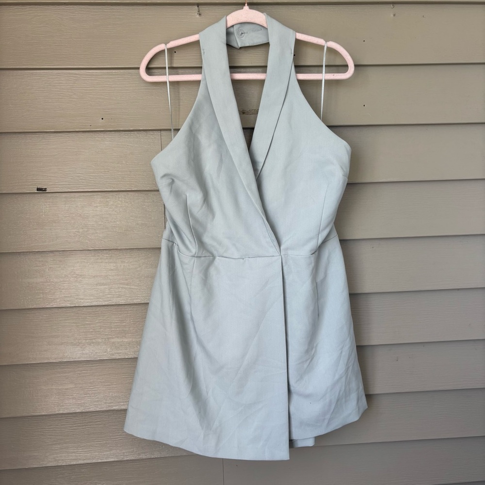Abercrombie & Fitch Light Sage Green Midi Dress